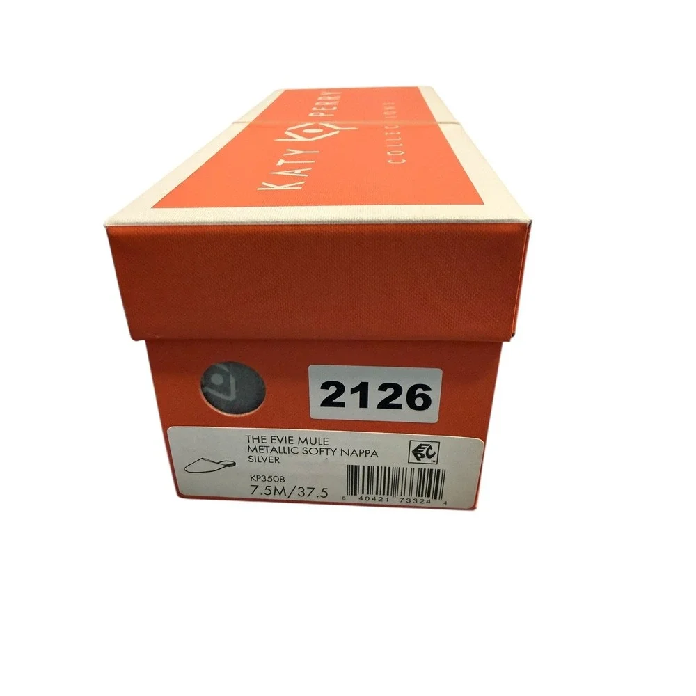 Katy‎ Perry The Evie Mule Metallic Silver 7.5 NIB - Picture 12 of 14